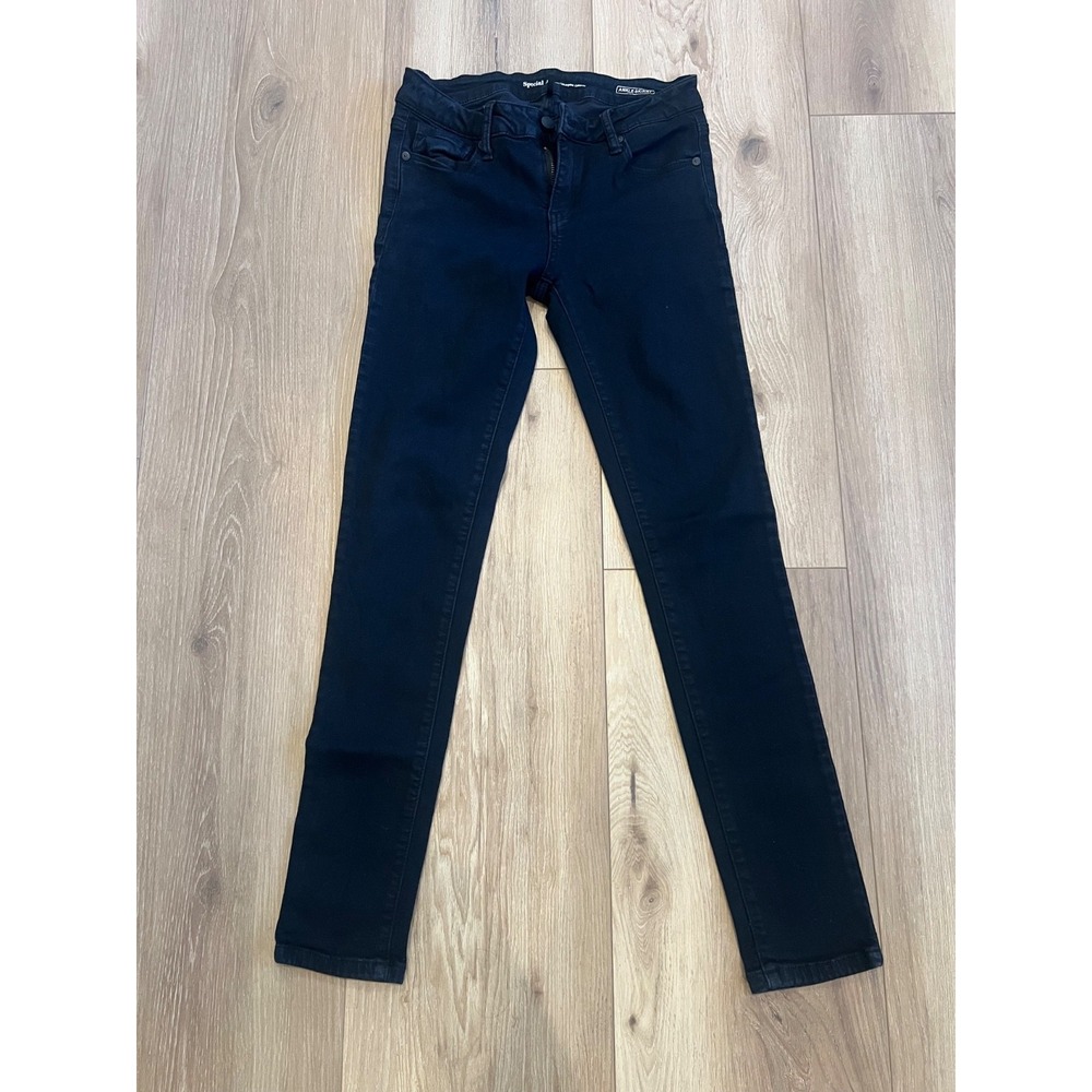 Special A Womens Jeans Size 9 Black Ankle Skinny Stretch Denim 27 Inseam